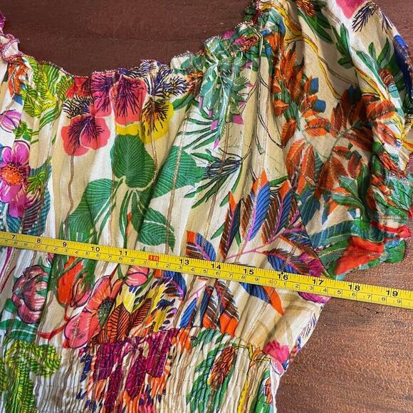 Me 2 Magic Women's Floral Bohemian Summer Festival Floral Maxi Dress Size Large - Picture 8 of 10